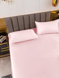 SilkSilky DE 19Momme Reine Seide Bedding Set Rosa 003