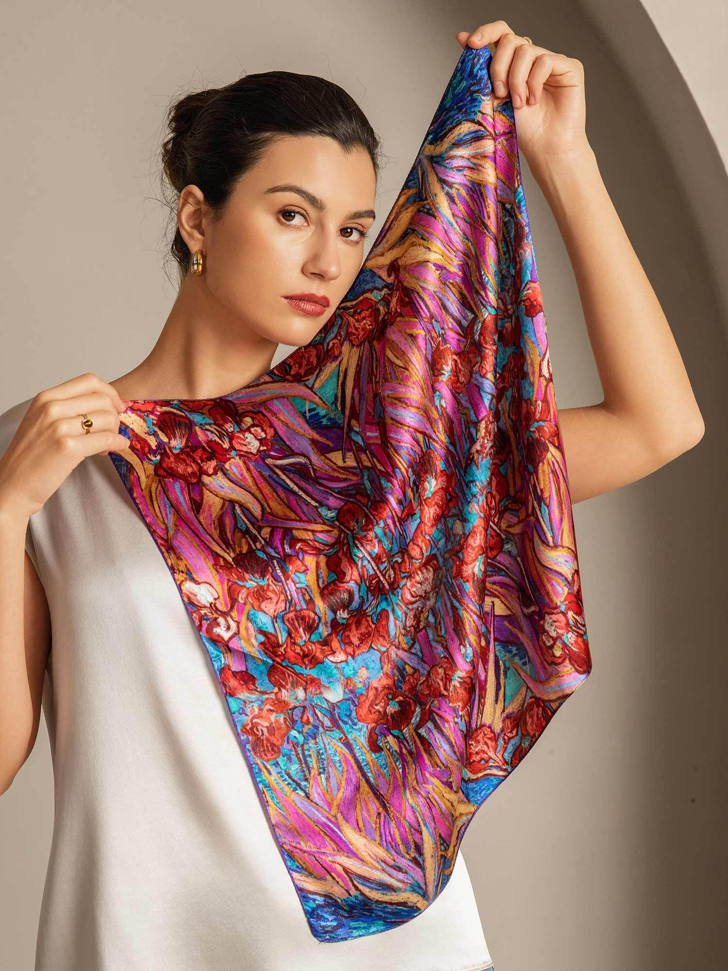 [P095] SilkSilky-DE Reine Seide Scarf 003