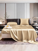 [Beige] SilkSilky-DE Bettwäsche Sets 005