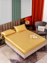 [Champagner] SilkSilky-DE 25Momme Bettwäsche Sets 001