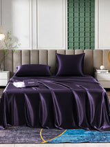 [Dunkelviolett] SilkSilky-DE Bettwäsche Sets 001