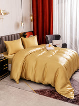 [Champagner] SilkSilky-DE Bettwäsche Sets 006
