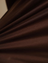 [Kaffee] SilkSilky-DE Long Sleeve Crew-Ausschnitt T-Shirt 005