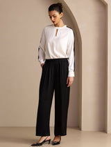 [Schwarz] SilkSilky-DE Womens Pants 005