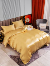 [Champagner] SilkSilky-DE 22Momme Bettwäsche Sets 003
