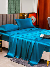 [König Blau] SilkSilky-DE 25Momme Bettwäsche Sets 003
