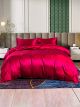 [Rotwein] SilkSilky-DE 25Momme Bettwäsche Sets 003