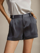 [Dunkelgrau] SilkSilky-DE Damen Shorts 001