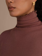 [Cameo Rose] SilkSilky-DE Long Sleeve Turtle Neck T-Shirt 006