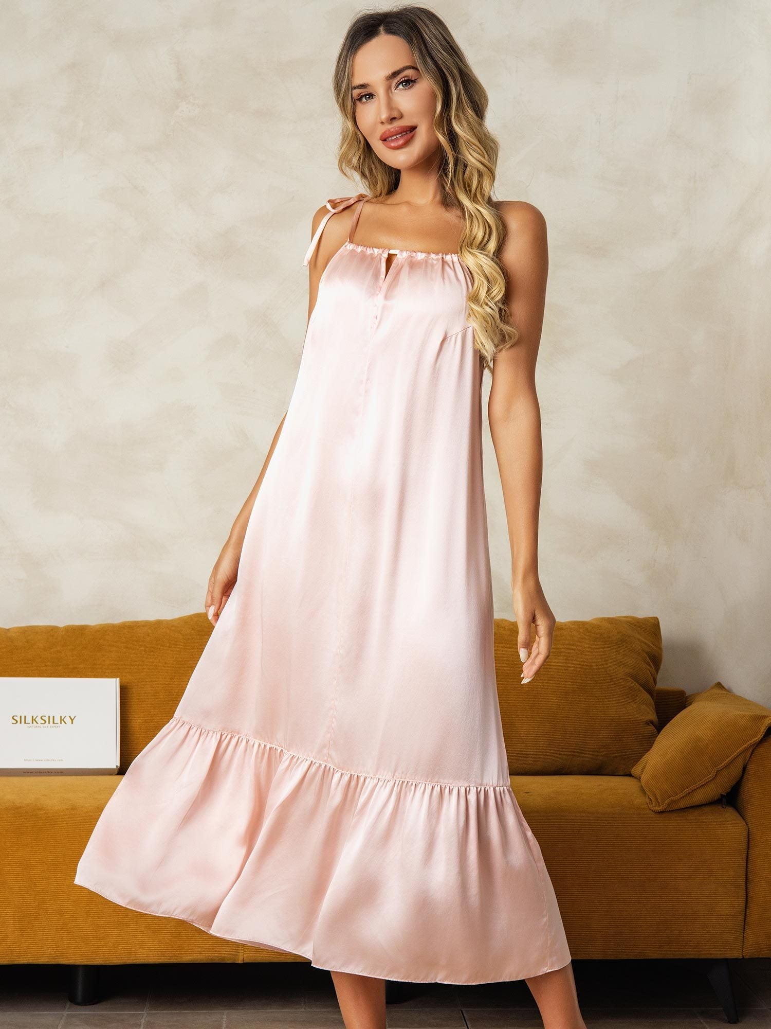 [Rosa] SilkSilky-DE Reine Seide Nightgown 003