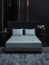 [Graublau] SilkSilky-DE 19Momme Bettwäsche Sets 002