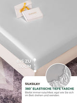 [Silber] SilkSilky-DE 25Momme Bettwäsche Sets 004