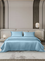 [Hellblau] SilkSilky-DE 19Momme Bettwäsche Sets 002