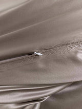 [Grau] SilkSilky-DE 22Momme Reine Seide Bedding Set 005,