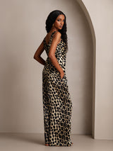 [Leopard] SilkSilky-DE Reine Seide Camisole Set 002,