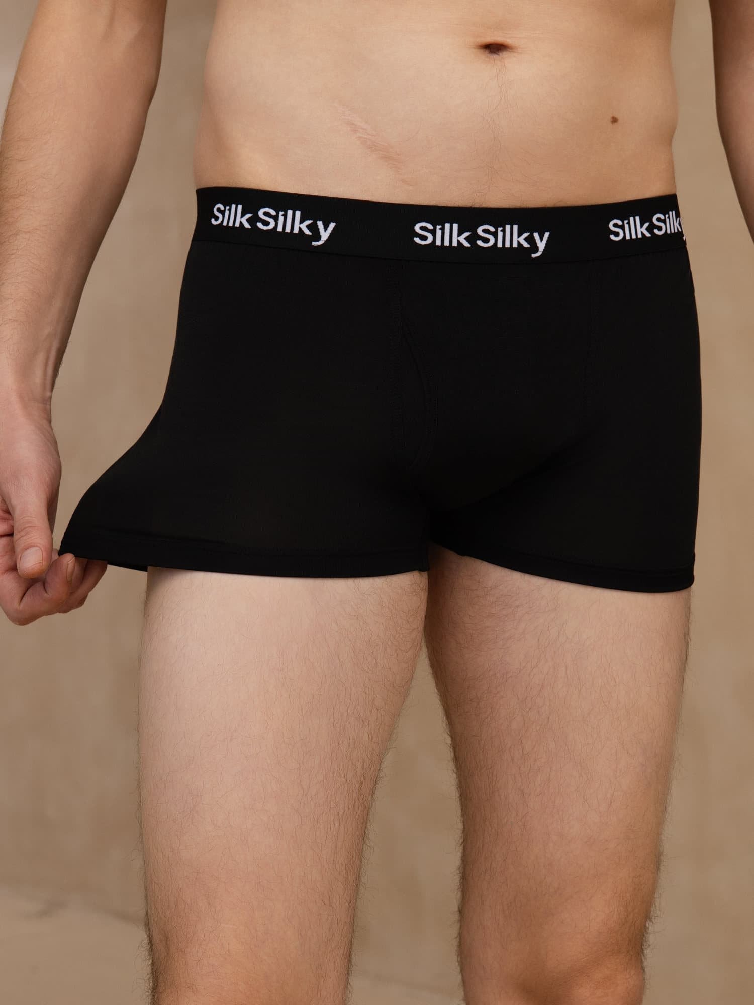 [Schwarz] SilkSilky-DE Herrenunterwäsche 004
