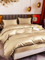 [Beige] SilkSilky-DE 19Momme Reine Seide Bedding Set 003