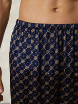 [Marine Kette] SilkSilky-DE Mens Sleep Bottoms 006
