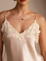 [Rosa] SilkSilky-DE Sleeveless V Neck Cami Top 004