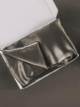 [Dunkelgrau] SilkSilky-DE 30Momme Reine Seide Pillowcase 006