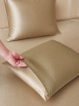 [Beige+Khaki] SilkSilky-DE Bettwäsche Sets 003