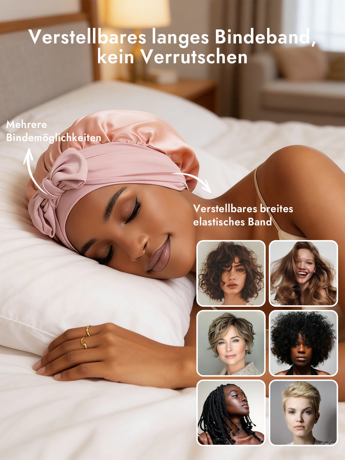 [Rosa] SilkSilky-DE Reine Seide Sleep Cap 004