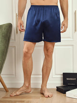 [Dunkelblau] SilkSilky-DE Mens Sleep Bottoms 003