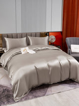 [Grau] SilkSilky-DE 22Momme Reine Seide Bedding Set 005,