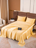 SilkSilky DE 19Momme Reine Seide Bedding Set Champagner 004