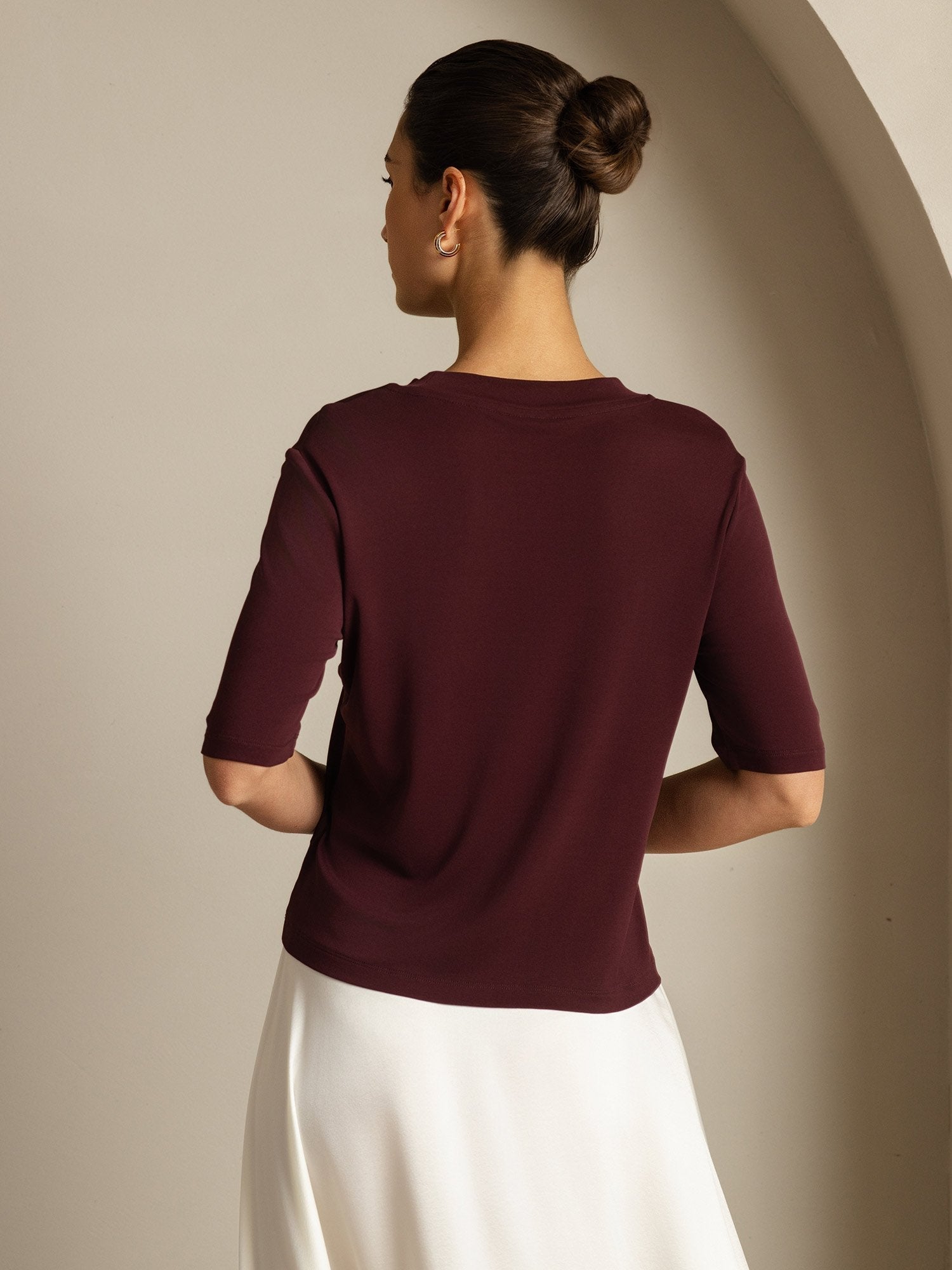[Windsorwein] SilkSilky-DE Reine Seide Womens T-Shirt 002