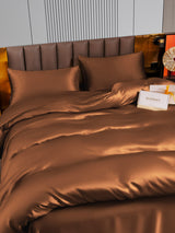 [Kaffee] SilkSilky-DE 22Momme Bettwäsche Sets 003