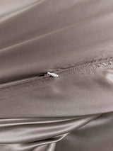 [Grau] SilkSilky-DE 19Momme Bettwäsche Sets 006