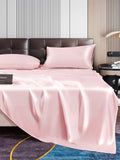 SilkSilky DE 22Momme Reine Seide Bedding Set Rosa 004