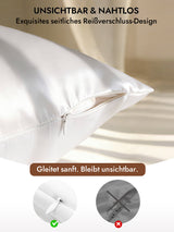 [Weiß] SilkSilky-DE 30Momme Kissenbezüge 006