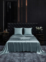 [Graublau] SilkSilky-DE Bettwäsche Sets 001