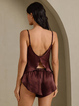 [Braun] SilkSilky-DE Spaghetti Strap Camisole-Set 002