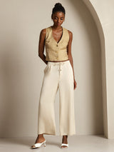 [Beige] SilkSilky-DE 19Momme Damenhosen 009