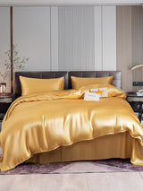[Champagner] SilkSilky-DE 22Momme Bettwäsche Sets 001