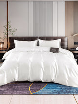[Weiß] SilkSilky-DE 22Momme Reine Seide Bedding Set 001,