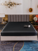 [Schwarz] SilkSilky-DE 19Momme Spannbettlaken 002