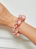 SilkSilky DE 19Momme Reine Seide Scrunchie Rosa 001