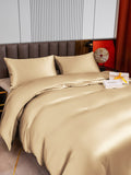 SilkSilky DE 22Momme Reine Seide Bedding Set Beige 003