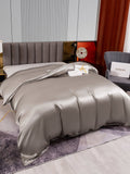 SilkSilky DE 22Momme Reine Seide Duvet Cover Grau 003