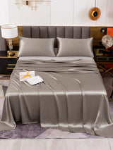 [Grau] SilkSilky-DE 19Momme Bettwäsche Sets 002