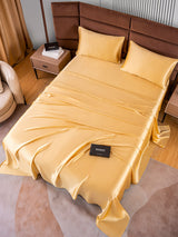 [Champagner] SilkSilky-DE 22Momme Reine Seide Bedding Set 005,