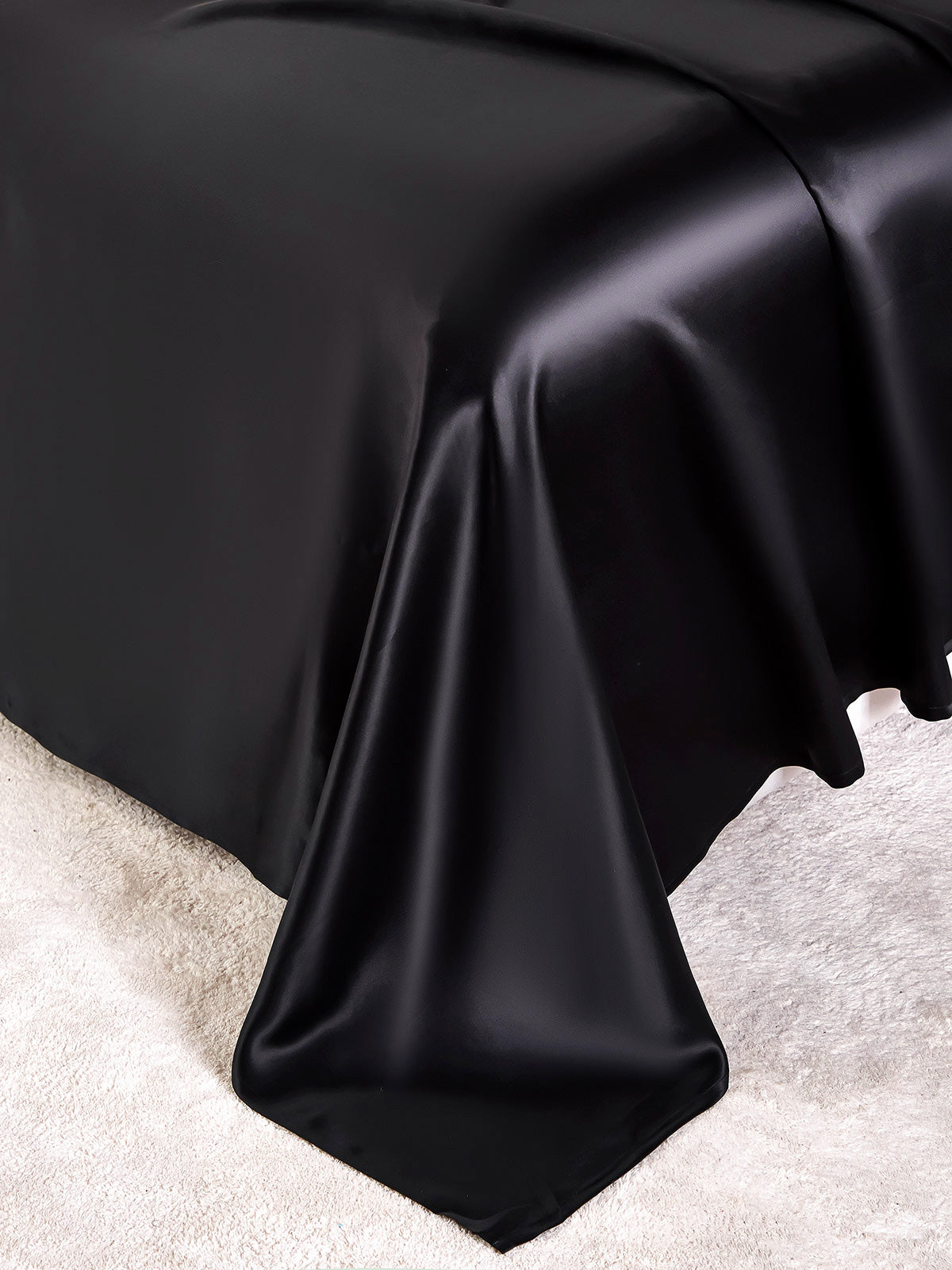 [Schwarz] SilkSilky-DE 25Momme Reine Seide Bedding Set 007