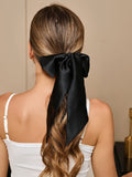 SilkSilky-DE 19Momme Reine Seide Scrunchie Schwarz 001