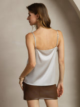 [Silber] SilkSilky-DE Spaghetti Strap Cami Top 002