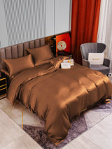 [Kaffee] SilkSilky-DE 22Momme Bettwäsche Sets 002