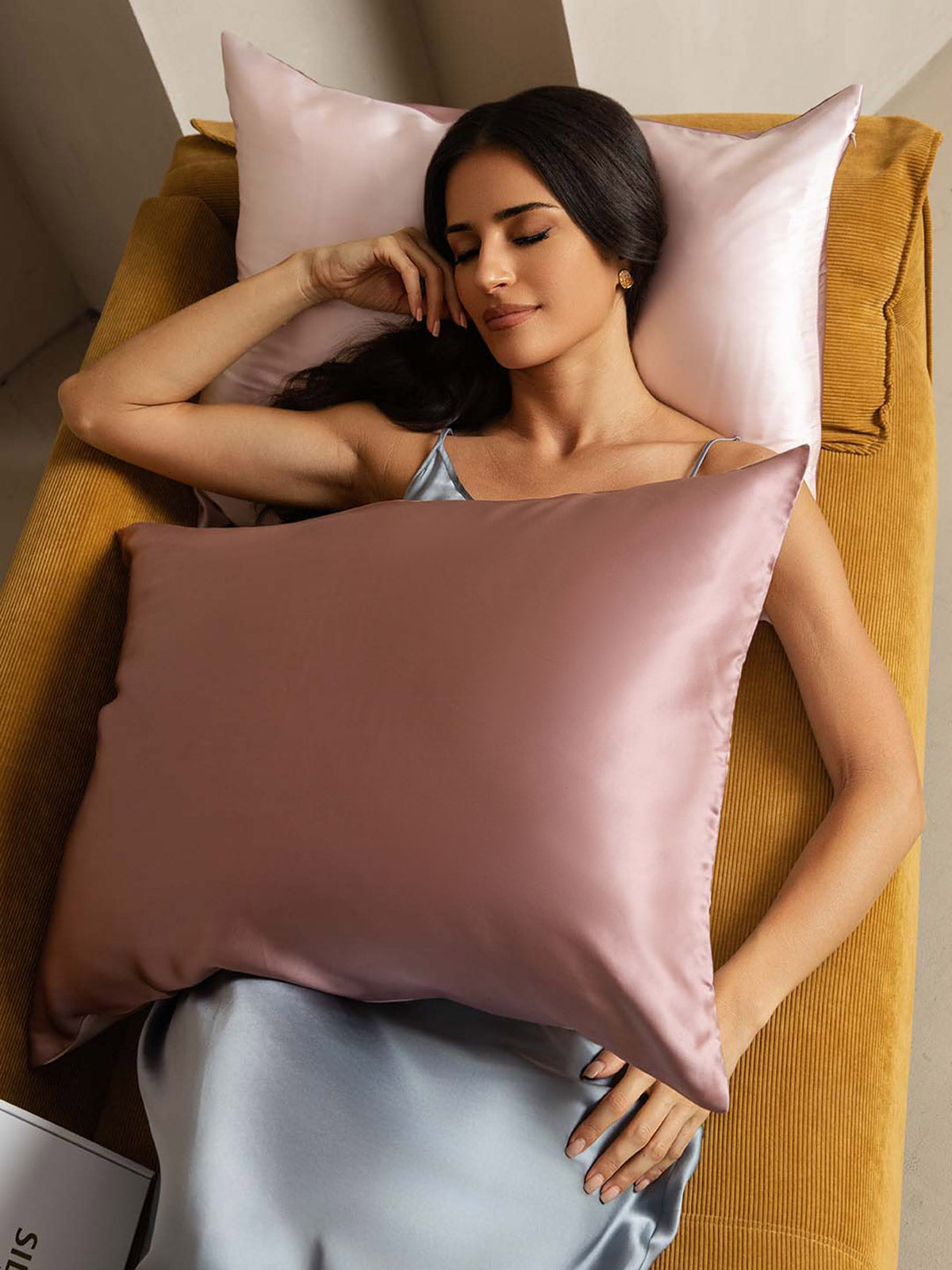 [BlassesMauve+Hellrosa] SilkSilky-DE 22Momme Reine Seide Pillowcase 004